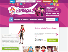 Tablet Screenshot of disfracestuyyo.com